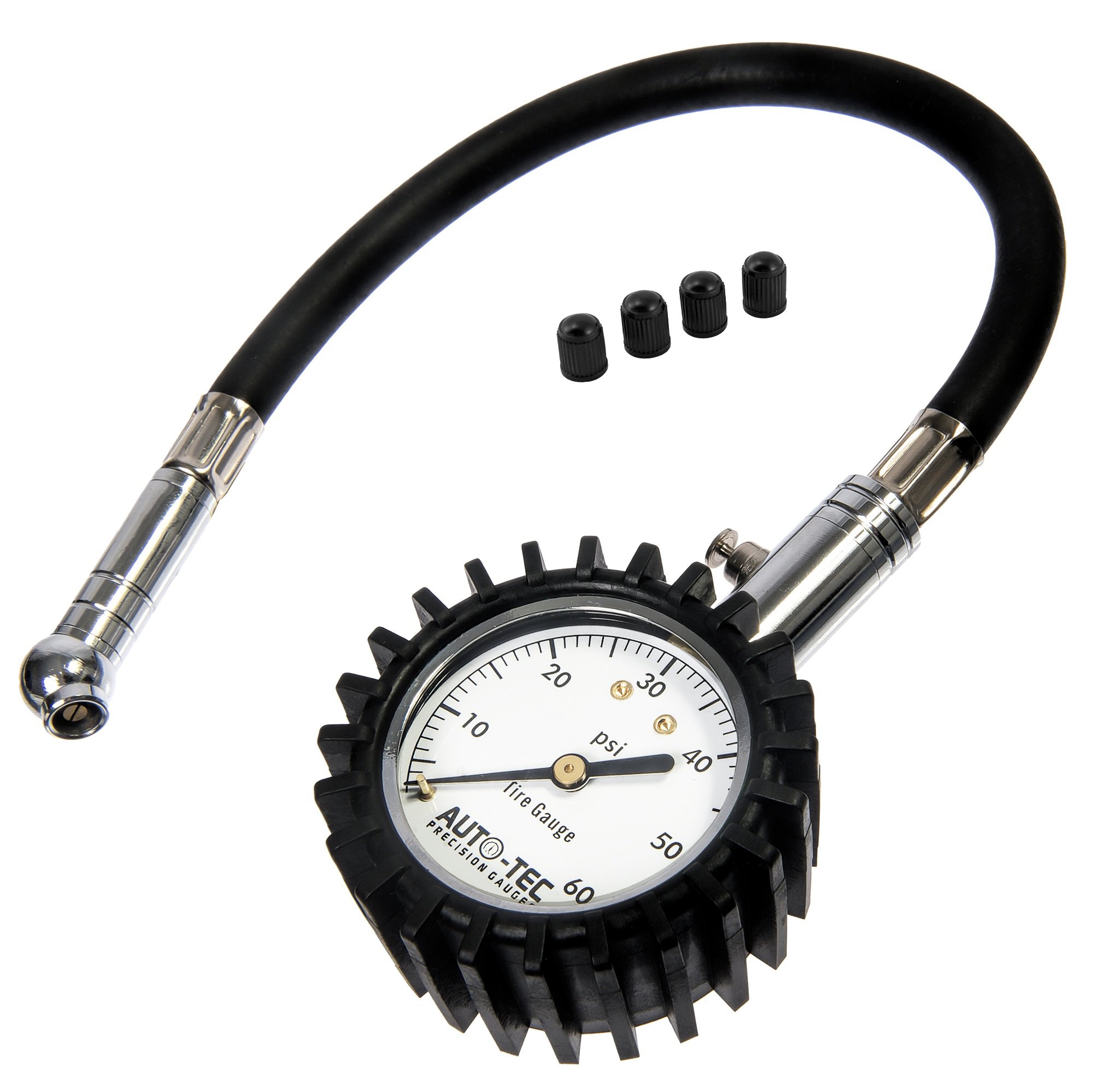 AutoTec Professional Tire Pressure Gauge Car & Motorcycle 60 PSI Heavy