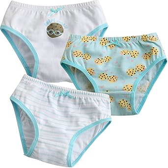 【クリックで詳細表示】[Vaenait Baby] 2-9歳子供肌着綿100％キッズ女の子下着ブリーフ3枚組パンツショートボクサー Hello Cookie ： 服＆ファッション小物通販 ｜ Amazon.co.jp
