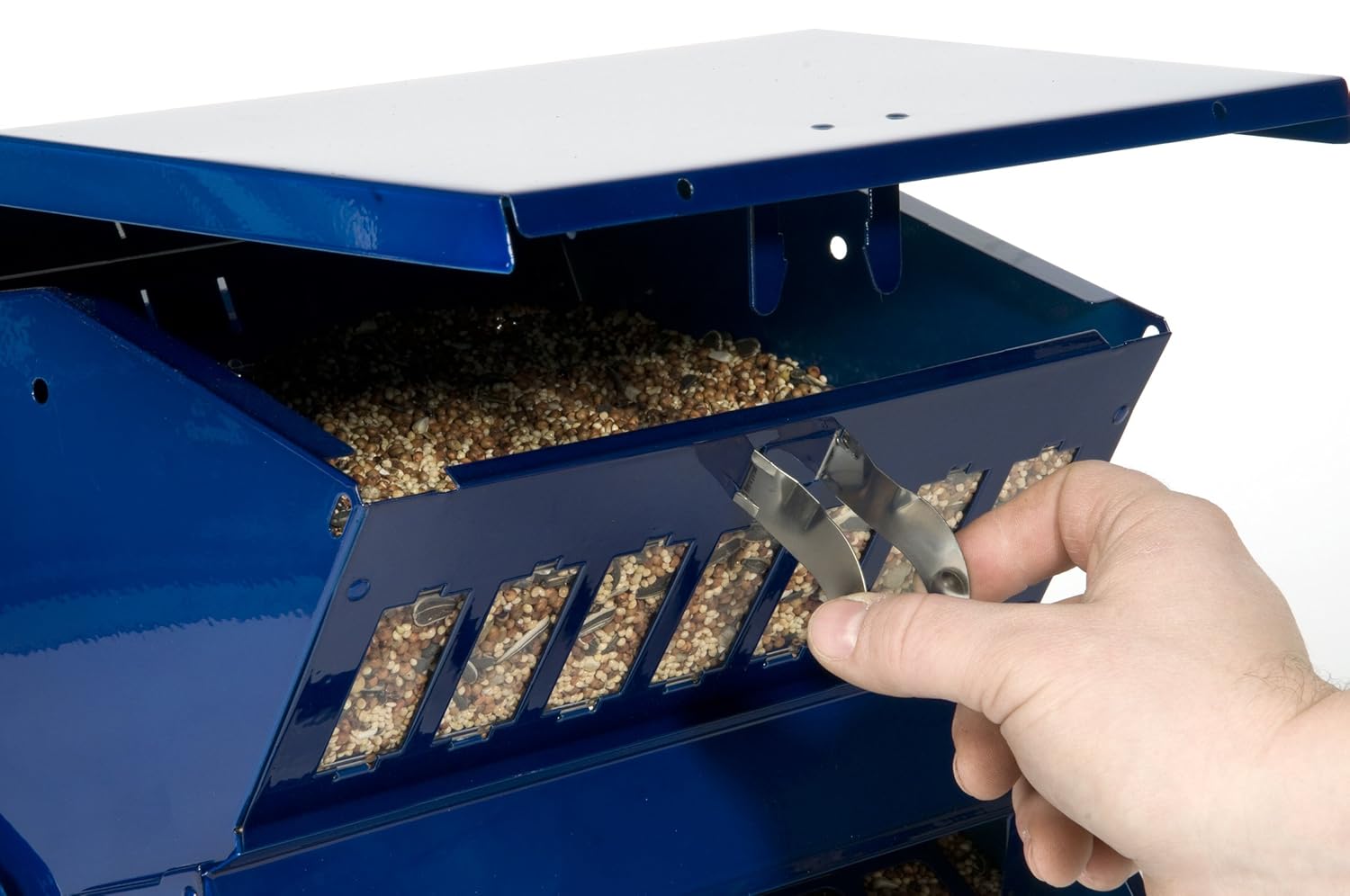 Woodlink Absolute II Electric Blue Squirrel Resistant Bird Feeder Model