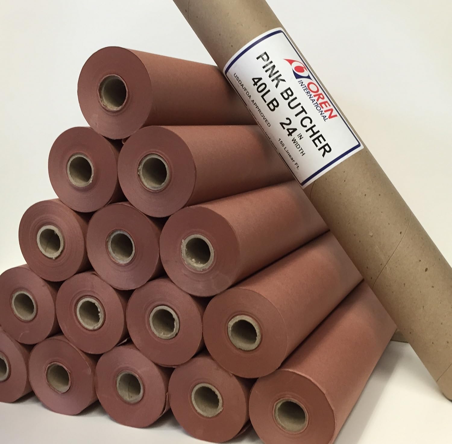 Pink/Peach Butcher Paper Roll 24" X 150' in Durable Carry Tube NEW eBay