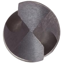 Cleveland 3780-6 Cobalt Steel Aircraft Maintenance Drill Bit, Short Flute, 6" Overall Length, Uncoated (Bright), Round Shank, 135 Degree Split Point