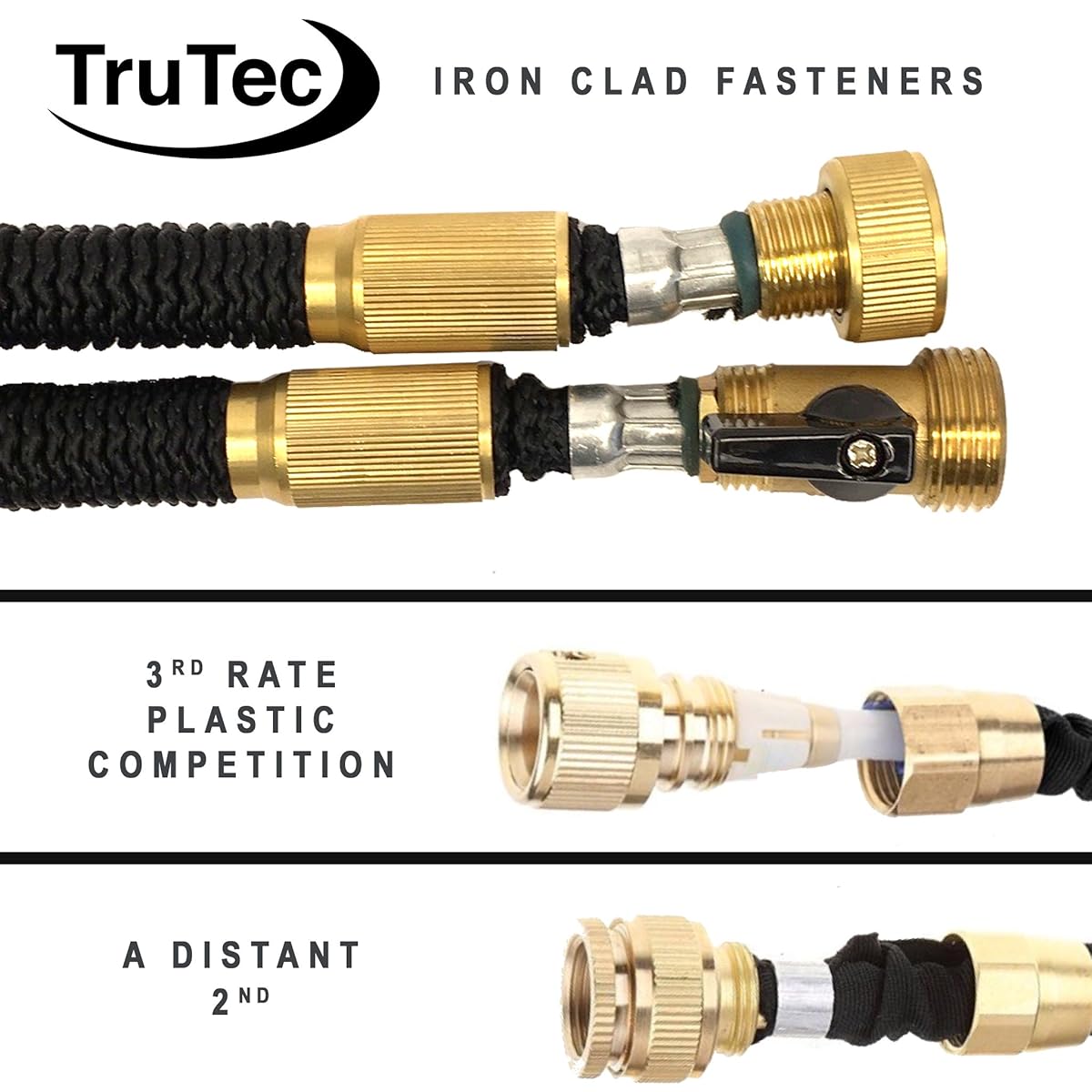 Newest 75 Foot Expandable Garden Hose, Strongest Expanding Hose with