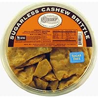 Judy's Candy Co. No Sugar Added Cashew Brittle 10 oz. Tub