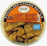 Judy's Candy Co. No Sugar Added Cashew Brittle 10 oz. Tub