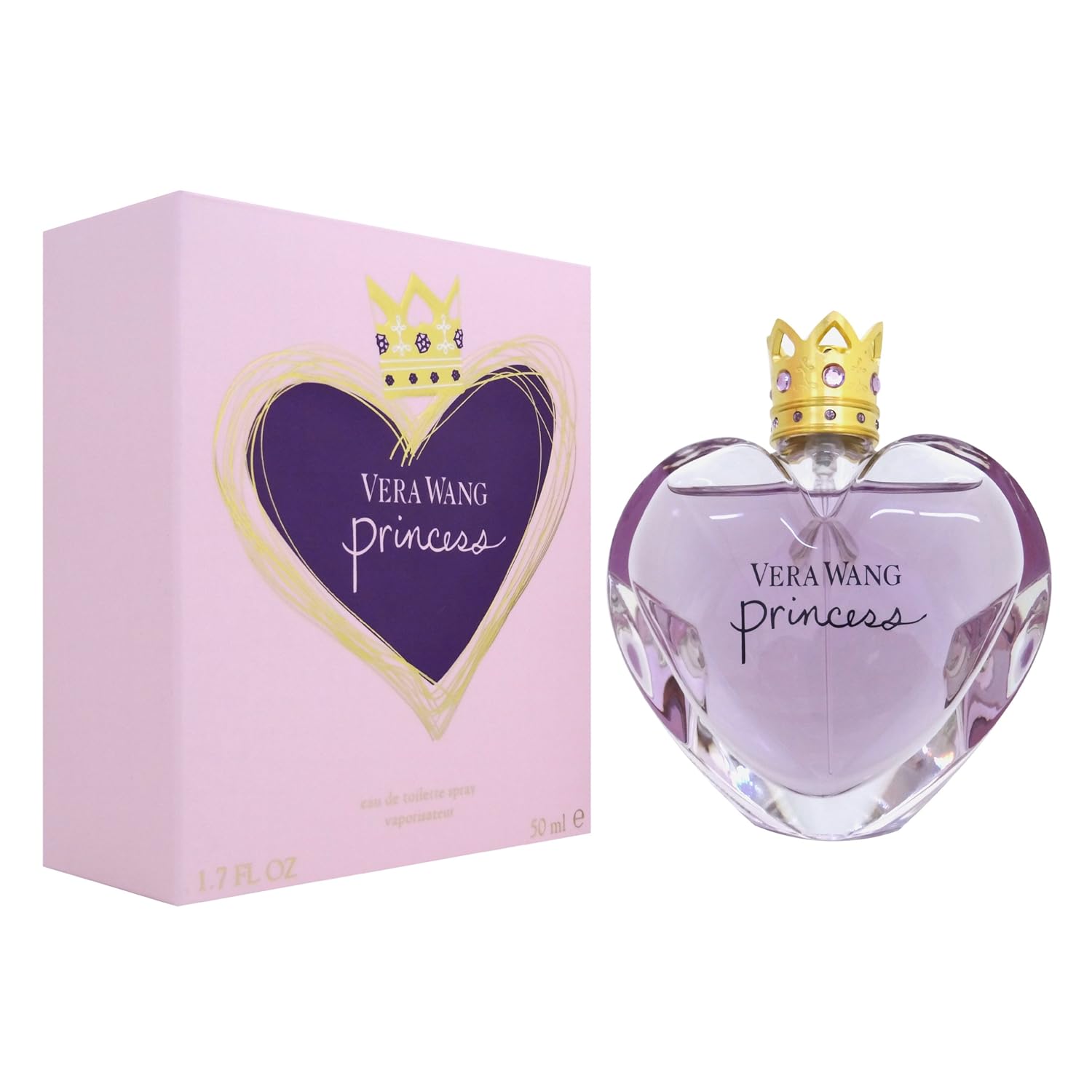 Princess eau de cologne in a heart bottle. Vera Wang. (With images) Vera wang princess, Vera