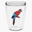 Parrot 16 oz Insulated Beverage Tumbler, Clear