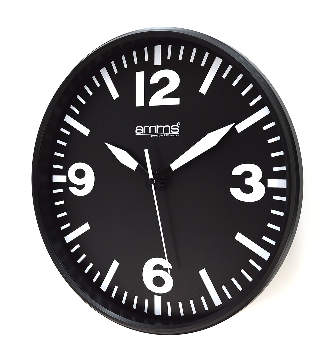 Stylish Large Bold Black & White Dial 31cm Quartz Wall Clock GD181051