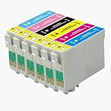 Take4Less 6-pack (1B,1C,1M,1Y,1LC,1LM) T078 T0781 T0782 T0783 T0784 T0785 T0786 Compatible Ink Cartridges for Epson R260 R380 RX580 T078120 T078220 T078320 T078420 T078520 T078620