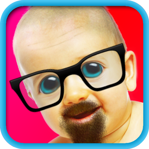 Bald & Mustache Booth Fun Pic (Free)