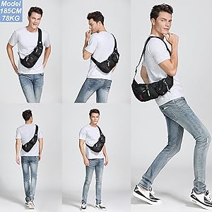 nicgid sling bag chest shoulder backpack
