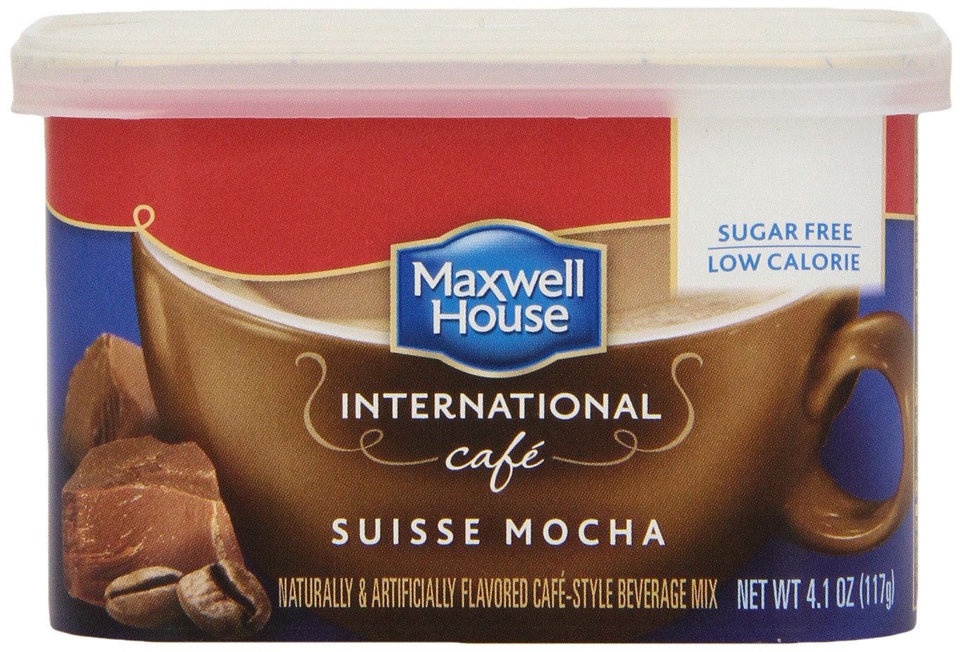 Maxwell House International Coffee Sugar Free Suisse Mocha Cafe 4.1