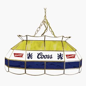 Coors Banquet 28 inch Stained Glass Pool Table Lamp by TradeMark