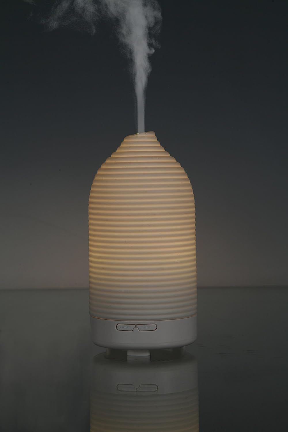 AromaFresh Ripple Ceramic Aromatherapy Essential Oil Diffuser , New