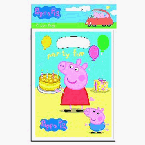 Peppa Pig 8 pack of party loot bags