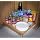 Shelf On Wheels Expandable Pull-Out Kitchen Cabinet Shelf, Wood