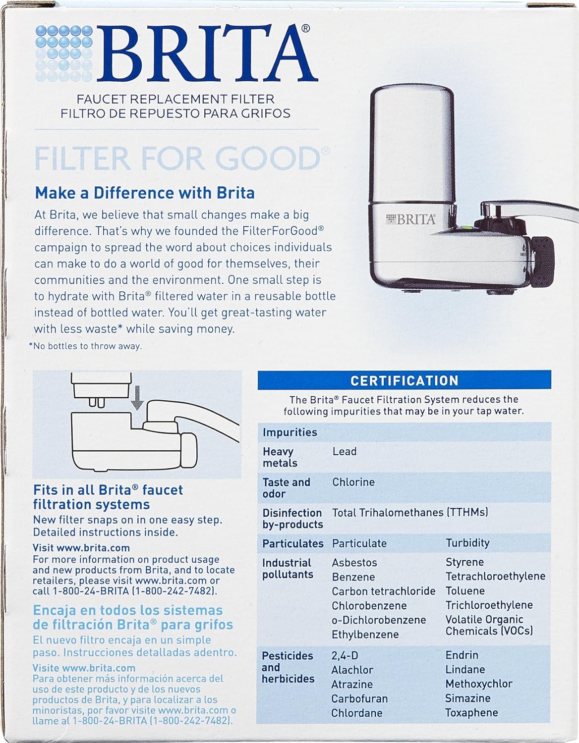 Brita On Tap Faucet Water Filter System Replacement Filters, Chrome, 1 Count , N eBay