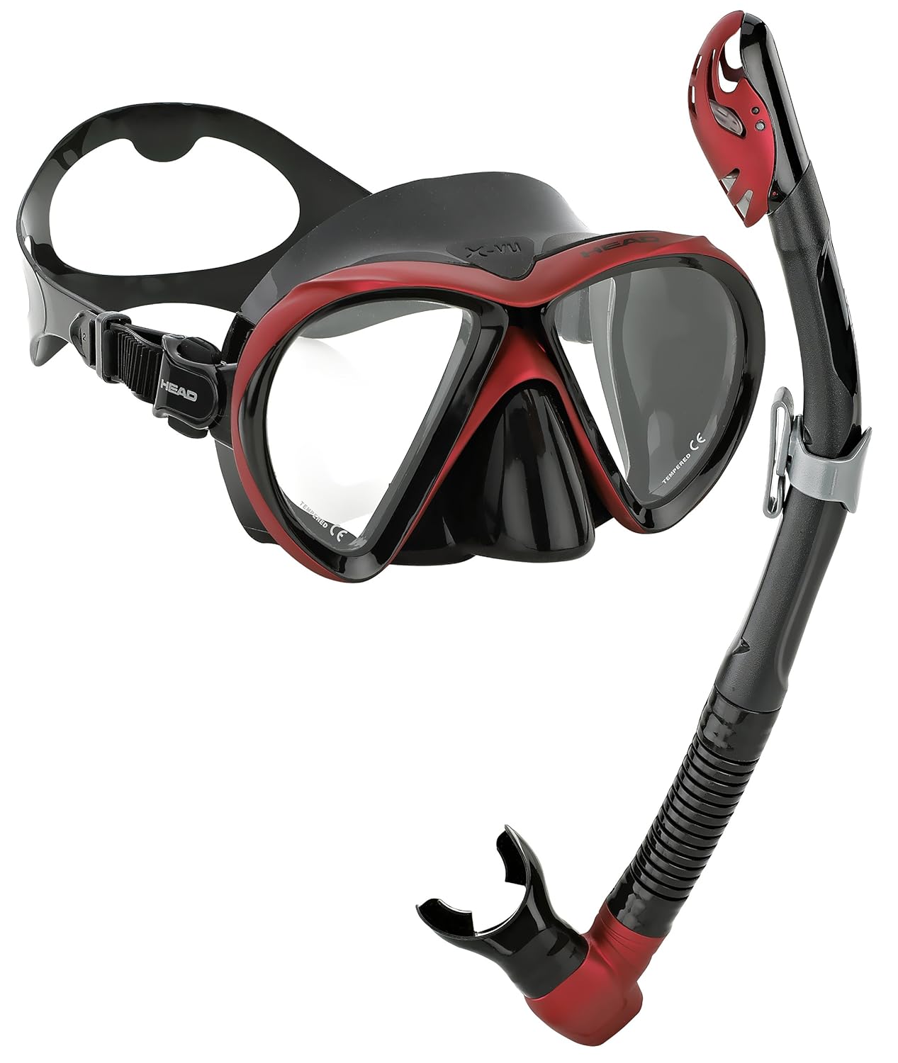 Head by Mares Scuba Snorkeling LiquidSkin Dive Mask Dry Snorkel Set
