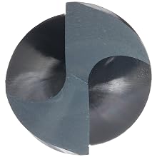 Chicago Latrobe 110S High-Speed Steel Taper Shank Drill Bit, Black Oxide Finish, Morse Taper Shank, 118 Degree Conventional Point