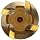 Alvord Polk 407 High-Speed Steel Counterbore, Built-In Pilot, TiN Coating, 1/64" Oversize