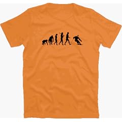 Original ShirtzShop SKI EVOLUTION downhill skiing T-Shirt S-XXL