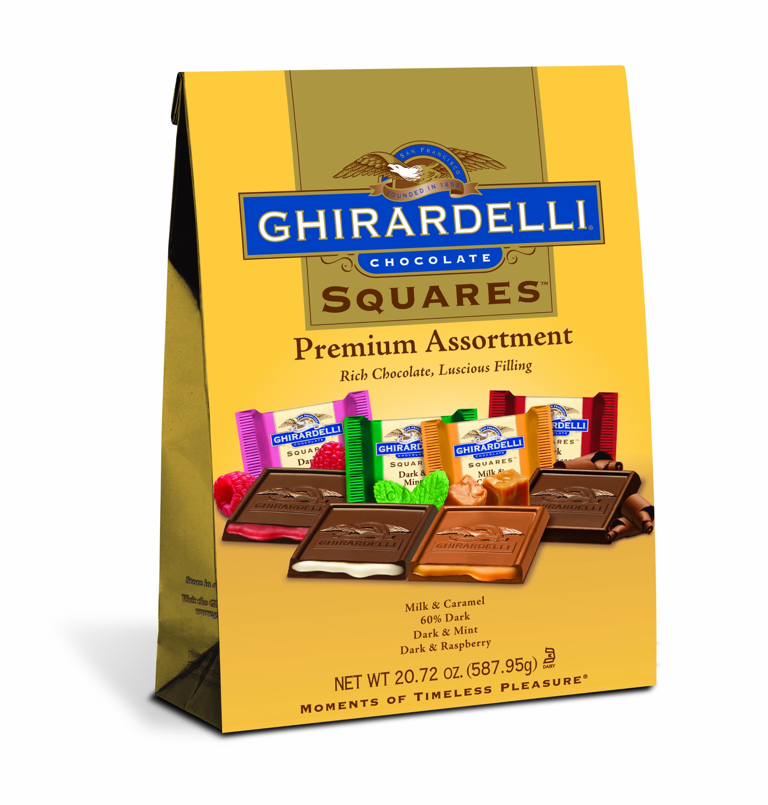 Galleon Ghirardelli Chocolate Squares, Premium Assortment, 20.72