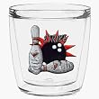 Bowling 12 oz Double-Old-Fashioned Insulated Beverage Tumbler, Clear