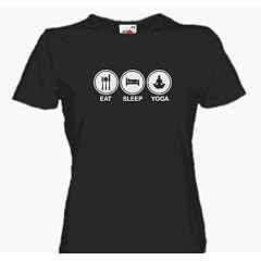 EAT SLEEP YOGA MEDITATION Girlie-Shirt S-L