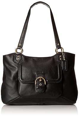 black leather coach