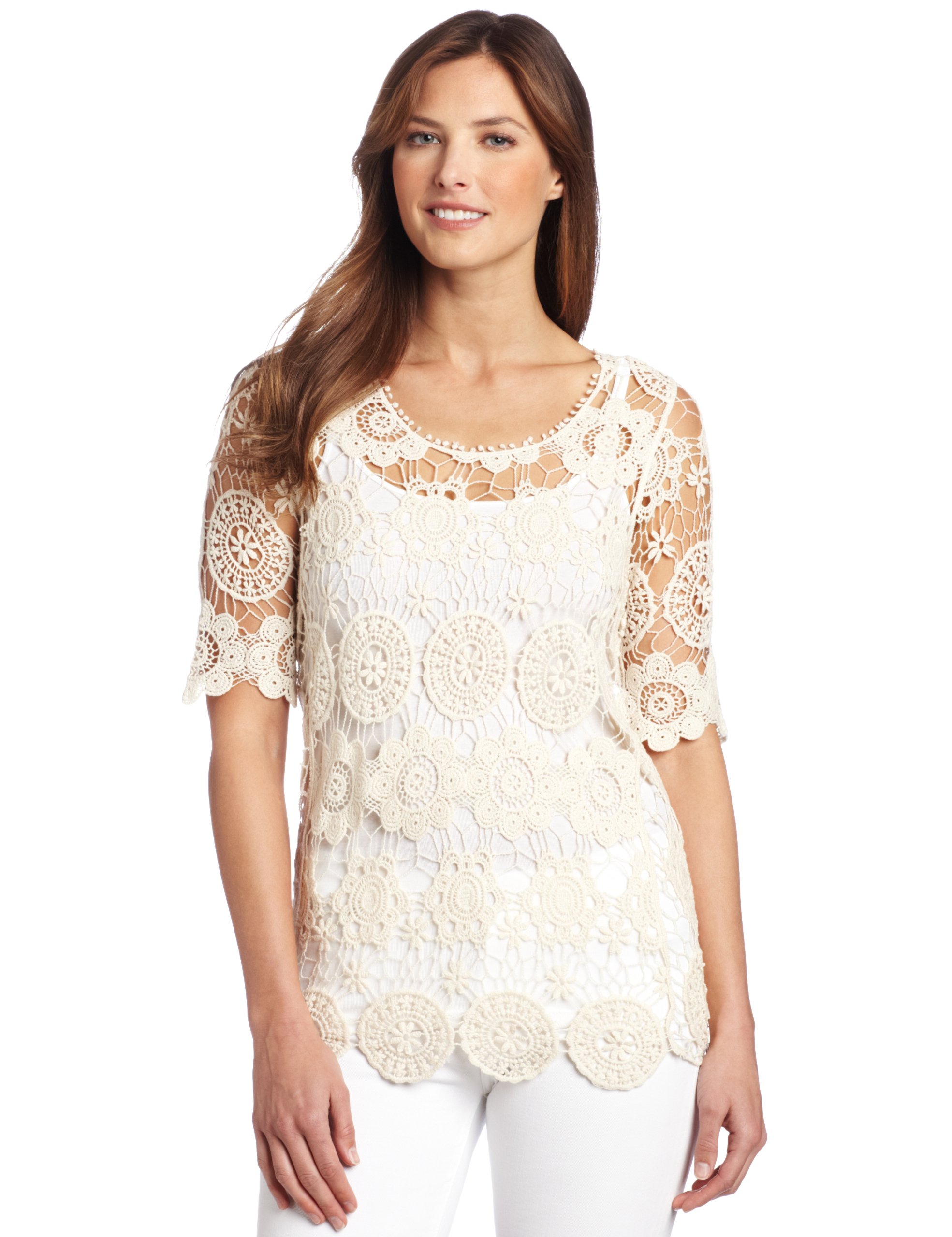 Awake Couture Women's Crochet Tee