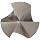 Magafor 431 Series Cobalt Steel Single-End Countersink, Uncoated (Bright) Finish, 3 Flutes, 90 Degrees, Round Shank