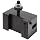 Dorian Tool V5 Victory Thru Coolant Chromium Molybdenum Alloy Steel Quick Change Morse Taper Toolholder for V40TC Automatic Thru Coolant Tool Post, MT4, 2-31/64" Height