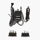 Hibaba 12V (Cigarette Lighter) Universal Power Adaptor 1.5, 3, 4.5, 6, 7.5, 9 or 12V (with 24V supply): 800mA
