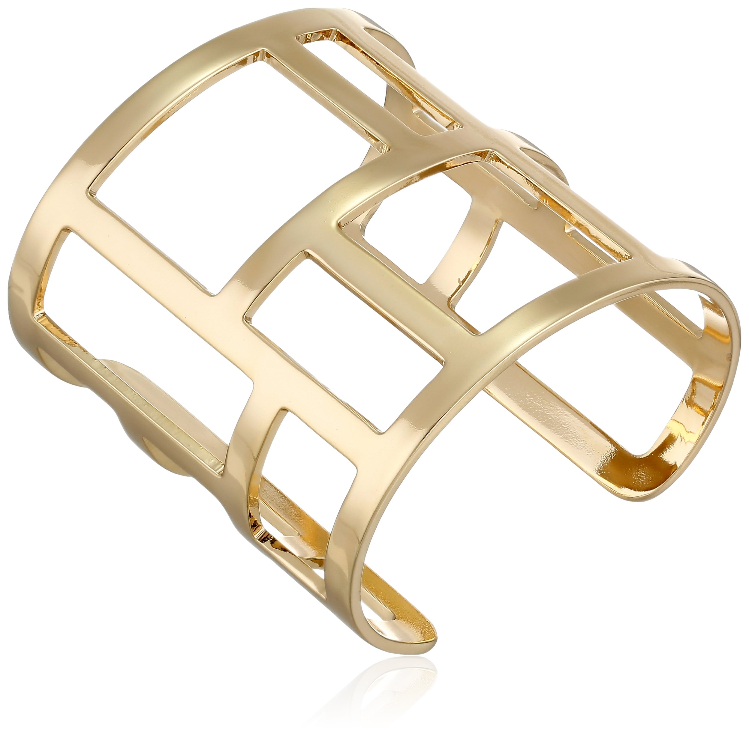 French Connection - French Connection Gold-Tone Cutout Cuff Bracelet