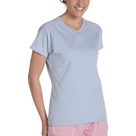 Champion Women's Double Dry Jersey V-neck Tee
