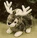 Crouching Jackalope 8" Plush Stuffed Animal Toy
