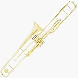 Cecilio 4Series TB-480 B Flat Monel Piston Valve Trombone + Mouthpiece & Case