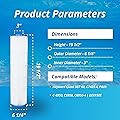 DPM Hayward Quad DEP Cartridge Replacement Set C-6950 DEX150E (60 Sq Ft (19 1/2" Height) DEP60)