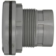 Spears 8172-C Series CPVC Bulkhead Tank Adapter, Schedule 80, Gray, 3" NPT Female