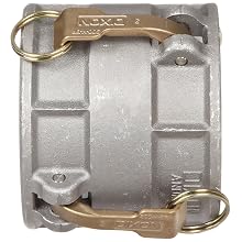 Dixon 400-DDVR-AL Aluminum Cam and Groove Hose Fitting, Vapor Recovery Coupler with Probe, 4" Socket