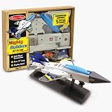 kids and infants educational toys item: Melissa & Doug Deluxe Wooden Mighty Builders Jet Plane