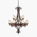Capital Lighting - 3652CU-286 - 12 Light Chandelier - Crusted Umber Finish / Clear Se...