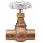 Milwaukee Valve UP1502 Series Bronze Globe Valve, Potable Water Service, Inline, Threaded Bonnet, Solder End