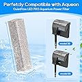 Cunina 12PCS Ammonia Reducer Filter Pads Compatible with Aqueon Quietflow 30 & 50