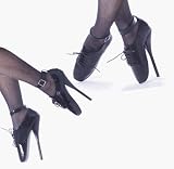 BALLET-20, 7'' Spike Heel Ballet Fetish Shoes with Ankle-Cuff in Patent or Leather, Devious by Pleaser USA