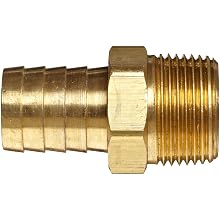 Anderson Metals Brass Compression Hose Fitting Connector, Barb x NPT Male