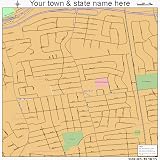 Huge Street & Road Map of Albertson, New York NY - Printed poster size wall atlas of your home town