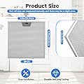 Beolisave 2PCS WB02X24872 Range Hood Grease Filter Replacement 
