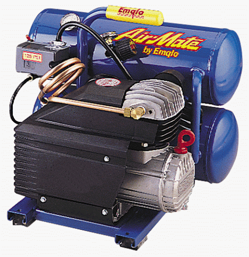 Emglo Air Power AM782HC4V 11 HP Continuous 4 Gallon Electric Hand Carry Compressor