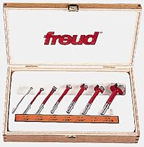 Freud FC-107 7-Piece Carbide Forstner Drill Bit Set