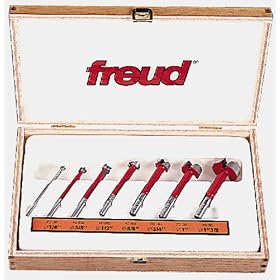 Click here to buy Freud FC-107 7-Piece Carbide Forstner Bit Set by Freud.